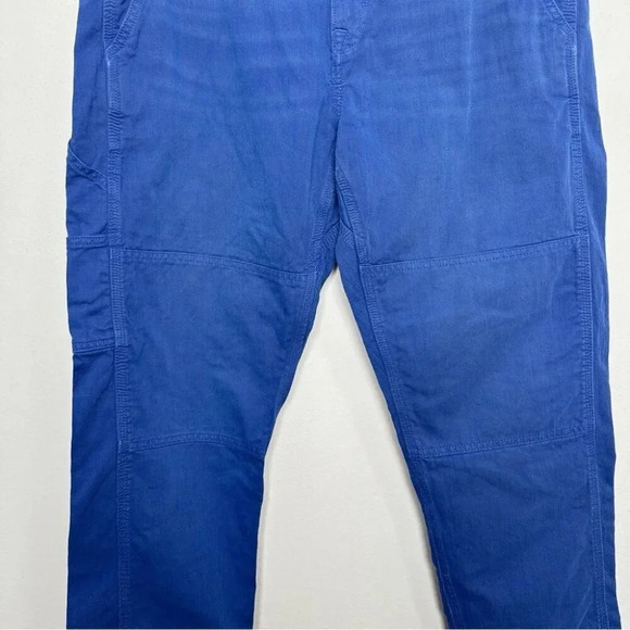 Banana Republic Mens 35R Blue Mill Valley Surplus Canvas Relaxed Taper  Jeans - Picture 5 of 13